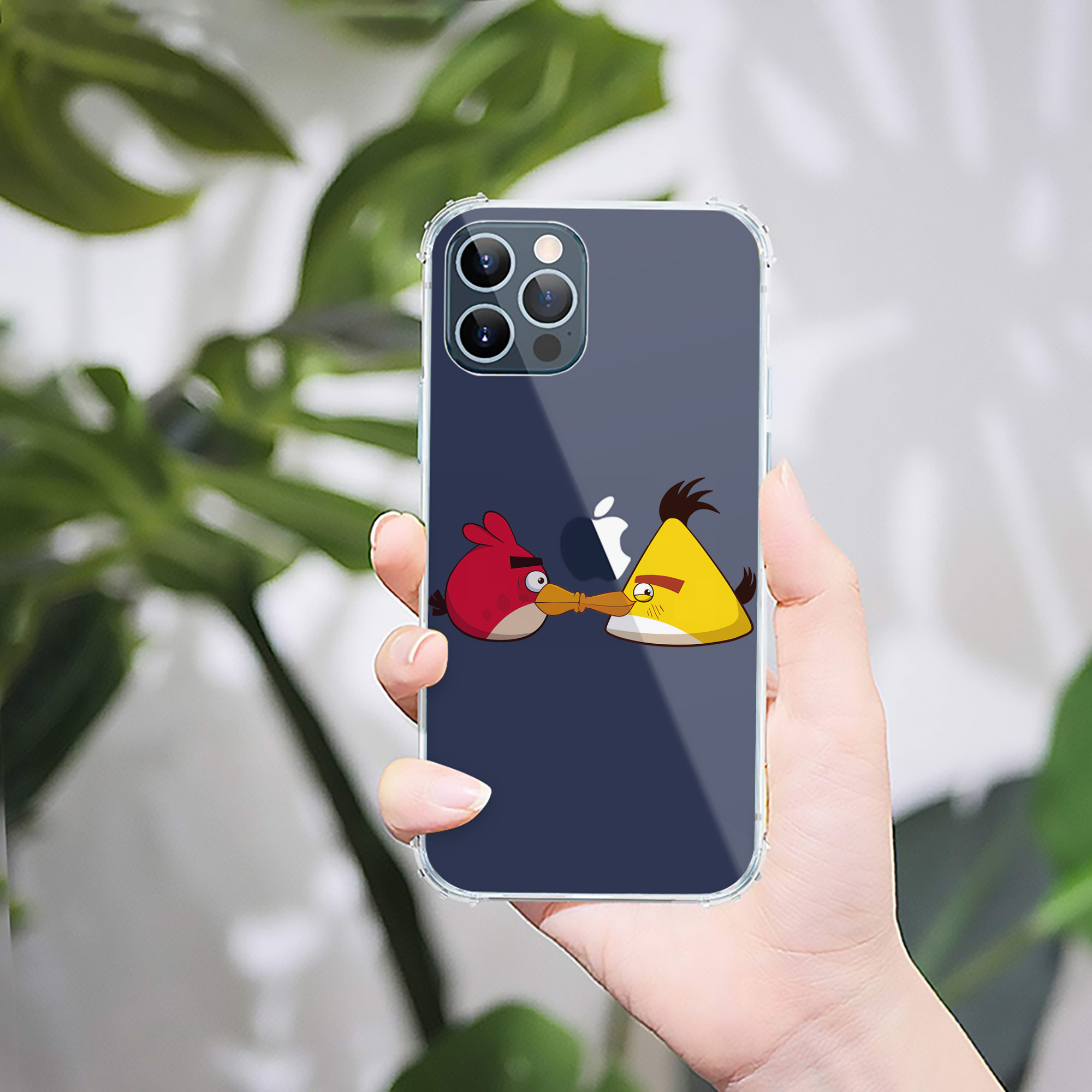 （画像用） Angry Birds アングリーバード 【iPhone 12シリーズ対応】透明スマホケース（クリアソフトケース）